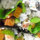 白身魚フライのサラダ巻き　太巻き寿司